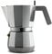 Alessi Moka Dc06/9 Fm-Design Espresso Coffee Maker in Aluminium Casting, Handle and Knob in Pa, Grey, 9 Cups, Steel