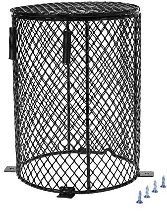 Reptile Heating Lamp Guard Lampshade, Amphibians Pets Heater Light Anti-hot Cage for Lizard Turtle Snake Birds