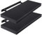 Lestarain 2er Wandregal, 100x22.9x3.8cm MDF-Wandboard Schweberegal Holz Hängeregal DVD CD Regal Wall Shelf Für Küche Wohnzimmer Schlafzimmer Schwarz