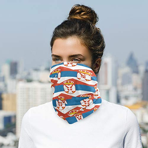 All3DPrint Gesichtsmaske Serbien Flagge Magic Stirnband elastisch nahtlos Bandana Schal Sport Kopfbedeckung