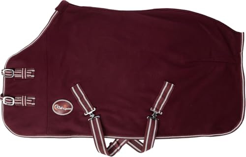 Cwell Equine Mini Shetty Pferdedecke aus Fleece, 90 cm, Burgunderrot