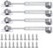 20N Gas Strut Cabinet Hinge Safety Lift Support, Soft Open & Down Lid Support & Buffer Telescopic Cabinet Door Glue Head Gas Spring Supports 6 inch Length (4 Pack)