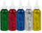 Washable Glitter Glue 5PC Arts & Crafts Set: Green, Silver, Red, Blue & Gold Colours - 5 x 118ml Bottles