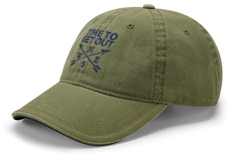 Volkswagen 7E9084300A Basecap Kappe Cap Baseballcap Mütze Baseballkappe, grün, mit Schriftzug 'time to get Out'