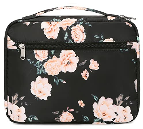Bible Cover Bible Case for Women Teen Girls Carrying Book Case Church Bag Bible Protective Bag with Handle and Zippered Pocket