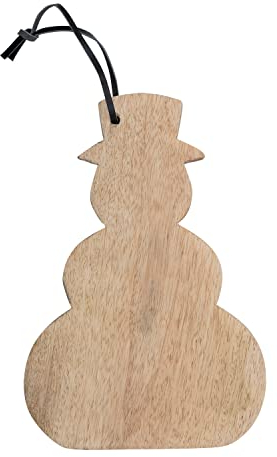 Creative Co-op Cheese and Cutting Boards, Leather Wood, Multicolor, 10 L x 7 W x 1 H