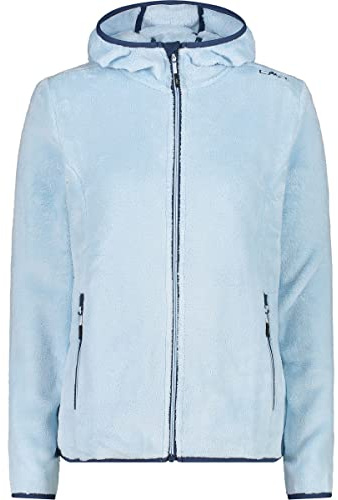 CMP, Woman Jacket Fix Hood, Woman, Cristall Blue, 36