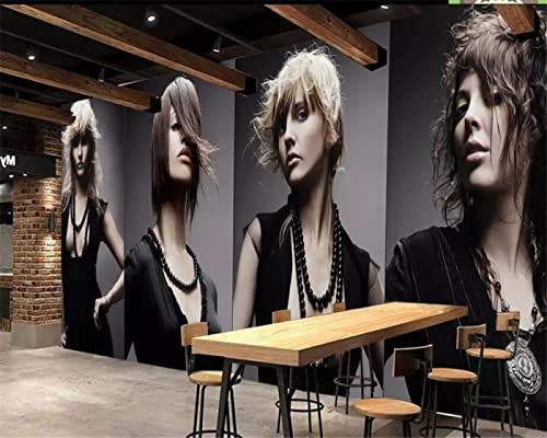 Personnalisé Soie Matériel 3d Papier Peint Mural Beauté Sexy Salon De Beauté Salon De Coiffure Fond Mur Papier Peint Pour Les Murs 3 D,150 * 105cm