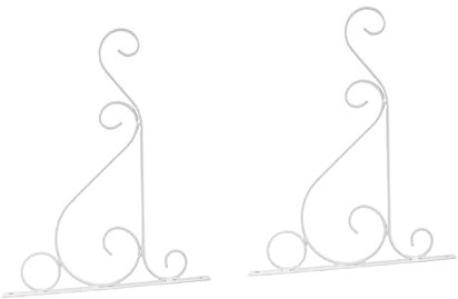 Toddmomy 2 Pièces Pot De Fleur Pots De Fleurs Applique Murale Décoration Jardinieres Exterieur Nacré Porte-Crochet Blanche