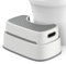 MR.SIGA Tabouret Toilette Empilable à 2 Marches, Repose Pied WC Multi-usages, Marche Pied Enfant Antidérapant, Gris