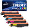 Superprint TN247 Toner Kompatibel für Brother TN-247 TN-243CMYK für MFC-L3710CW L3730CDN L3750CDW L3770CDW HL-L3210CW L3230CDW L3270CDW DCP-L3510CDW L3550CDW (2 Schwarz, 1 Cyan, 1 Magenta, 1 Gelb)