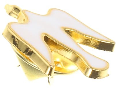 Vergoldete Emaille-anstecknadel mit Taubenmotiv Religiöser Schmuck Anstecknadel für Christliche Accessoires