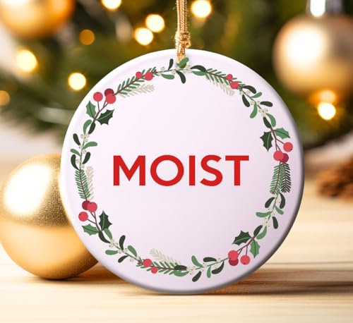Moist Secret Santa Rude Baubles, Funny Offensive Bauble, Swear Words, Novelty Gift, Christmas 2024 Gift, Rude Gift Bauble, Rude Christmas Bauble (Bauble Only) (Bauble Only)