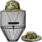 AOGOE Head Net Face Mesh Head Cover, Hut Mit Moskitonetz, Moskito Kopfnetz Net Kopfschutz-Netz für Optimale Sicht, Waschbar, Moskitonetz Hut für Outdoor Lovers,Klettern,Angeln, Imkerei(Grün)