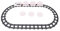 Harilla Rotierendes Sushi-Tablett, Spielzeugeisenbahn, die umherfährt, Spielzeugeisenbahn, Kindergeschenke, Sushi-Spielzeugeisenbahn, Sushi-Zug, Spielzeug für, 3 Abschnitte