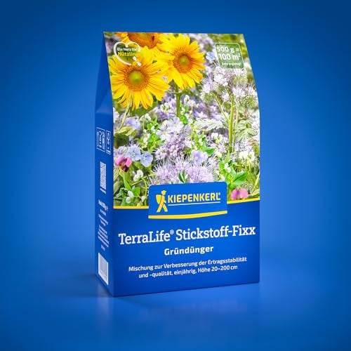 Kiepenkerl TerraLife® Stickstoff-Fixx 1081600, Gründüngungssaat | Gründüngersaatgut zur Verbesserung der Ertragsstabilität, Bodenverbesserer, schnellwachsend, ertragreich, einjährig