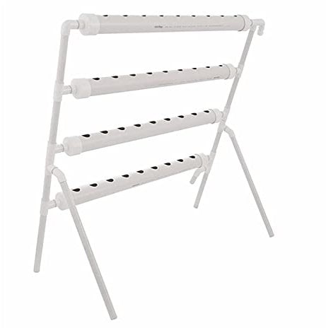 Hydroponischer Garten, Hydroponik-Anbausystem, Gartenset, landwirtschaftliche Geräte, PVC-Rohr, vertikales Hydrokultur-Anbausystem, Familien-Gewächshaus-Pflanzgefäß,Beobachten Sie, wie die Pflanzen w