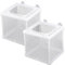 2 Stück Aufzuchtbecken Aquarium, Aquarium Fische Brutkasten Aquarium Isolation Netz Ablaichkasten Fischzuchtkasten mit Saugnapf Laichkasten für Aquarium Baby Fisch, 16x14x15 cm