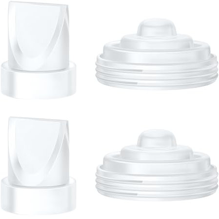 2Pcs Duckbill Valves and 2Pcs Diaphragm Compatible with Momcozy M5 Wearble Breast Pump, Breast Pump Replacement Accessories for M5 Momcozy, M5 Pump Replacement Accessories