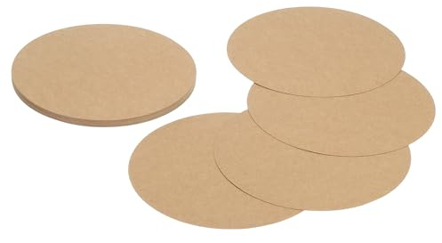 sourcing map 24 Stück Kreiskarton, 15 cm, runde Ausschnitte, Papier, dicke Papp-Kreise für Bastelarbeiten, Malbedarf, DIY-Projekte, Pinnwand-Dekoration, Kraftfarbe