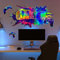 HGDESIGN® Wandtattoo Wandaufkleber Gamepad Game Zone 3D Gamer Laser Poster Laser Bunt Wandsticker Wanddeko für Kinderzimmer Jungen Schlafzimmer Junge Teenager Videospiel Geschenk (B)
