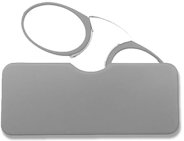 COVESATO Mini Nose Clip Bügellose Lesebrille mit Universal Kompaktetui für Damen & Herren,Ärmellose Unisex Ultraleichtes Monokel Lesehilfe