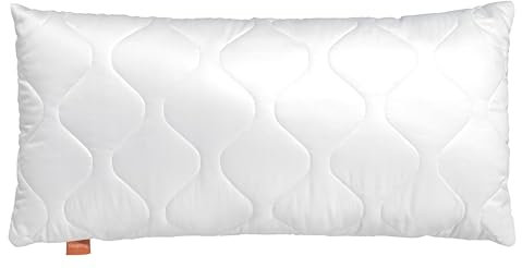 sleepling Basic 100 Kopfkissen, Zierkissen, Sofakissen, 30 x 40 cm, Ökotex, waschbar bis 60 Grad, Made in EU, Füllmengengarantie, Größengarantie, weiß