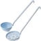 Riess Classic Backschaufel Plus Schöpflöffel Kelle Set Emaille-Kochgeschirr zum Hängen (blau)