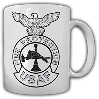 #26807 Air Force Fire Protection USAF Firefighter Military Mug