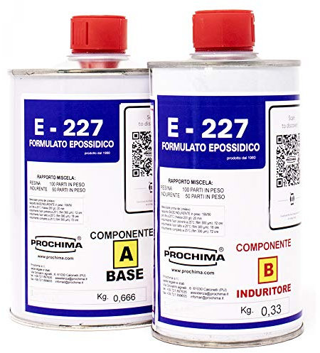PROCHIMA E 227 Resina Epossidica da Stratificazione, A+B, 1 kg