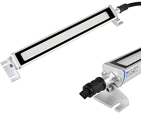 YJINGRUI Lámpara de trabajo para máquinas CNC 115° Plegable Lámpara de trabajo industrial Impermeable A Prueba de Iluminación de taller Garaje (110~220V, 622mm 20W)