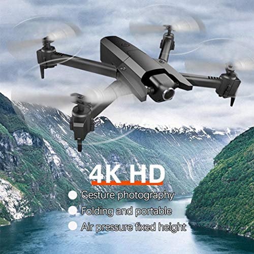 Lihkay WIFI GW106 4K or 720P Aerial Photography Drone Optical Flow Folding Remote Control Aircraft Camera Selfie Foldable RC Drone (4K)
