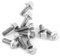 Tornillo al por mayor 10pcs M8 Acero inoxidable Ss304 Tornillos de brida de impulsión hexagonal Pernos de arandela de cabeza de tapa(M8*16)