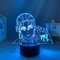 Anime LED Nachtlampe eren X Jujutsu Kaisen für Kinderzimmer Dekor Manga AOT 3D Illusion Licht Kind Geburtstagsgeschenk-16 Farbe mit Fernbedienung