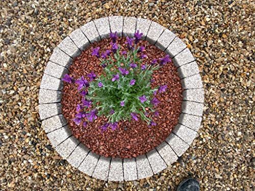 Garden Granite Circle Tree Surround Grass Border Paving Slab Stone Concrete Water Feature (160, Cream)