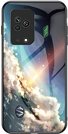 Gradient Hülle für Black Shark 5 Schlanke und Dünne Stoßfest Handytasche Rückseite mit TPU-Kanten Handyhülle für Black Shark 5