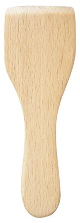 UKD 4 piezas pequeñas espátulas antiadherentes de madera de haya, pala de cocina, utensilios de cocina