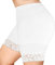 Minetom Damen Spitze Shorts Kurze Leggings High Waist Unterhose Sommer Kurze Hose Hotpants Cool Sporthose Unterwäsche Weich Panties Boxershorts A Weiß XL