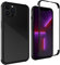 MyGadget 360 Grad Hülle für iPhone 12 | 12 Pro - Rundumschutz Vorne & Hinten - Full Cover mit eingebautem Displayschutz - Vollschutz in Schwarz