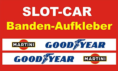 Slotcar LEITPLANKEN BANDE Aufkleber Länge 100cm Höhe 5,5cm GD-DESIGN