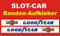 Slotcar LEITPLANKEN BANDE Aufkleber Länge 100cm Höhe 5,5cm GD-DESIGN
