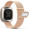 Yoohoo Edelstahl Metall Magnet Armband Kompatibel Mit Fitbit Versa 3/4, Sense/Sense 2 - Ersatzarmband für Damen Und Herren