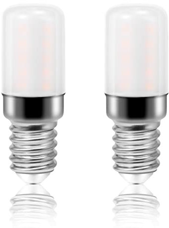 Karyoosi 2er E14 LED Lampe, LED Glühbirne Warmweiss 3.5W 3000K Ersetzt 35W Halogen Birne, E14 Led Leuchtmittel 300LM AC220-240V, Nicht Dimmbar, für Dunstabzugshaube Nähmaschine Wohnzimmer