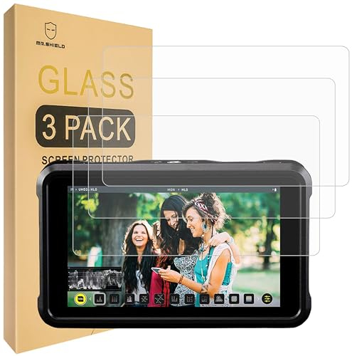 Mr.Shield Verre Trempé compatible avec Atomos Shinobi 5 [Lot de 3] Film Protecteur d'écran Vitre Protecteur 9H Dureté