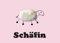 Inkognito Plüsch Postkarte, Anlass: ''flauschig'' im Motiv: ''Plüschkarte Schäfin'', Künstler/Künstlerin: ''Barbara Dienz-Sengmüller'' Art-Nr.: 20851, aufgelegt vom Berliner Verlag
