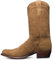 Stivali da Cowboy da Uomo Stivali Vintage Slip-on al Polpaccio Ricamo Modello Diviso con Punta a Punta Stivali in Pelle Patchwork Antiscivolo con Tacco Largo,Cachi,42 EU