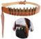 Kapmore Vintage PU Leder Western Cowboy Gürtel und Holster Set mit Spielzeugkugeln - Verstellbares Maskerade Kostüm Zubehör für Halloween und Rollenspiele 7057RM1LD4513F11XFJ33