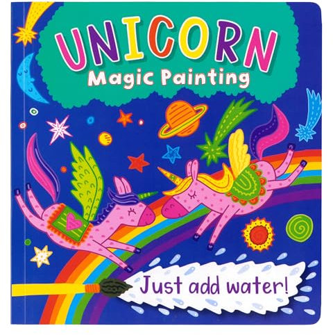Quickdraw Bloc de peinture magique licorne pour enfants - Kit d'activités artistiques - Peinture à l'eau sans désordre - Pour enfants