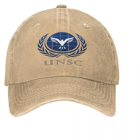 LNLISSD Herrenhüte, Damen Visier UNSC Baseballmütze Infinite Skate Verstellbare Gewaschene Trucker Mütze Frauen Streetwear Casual Washed Snapback Cap Geschenk