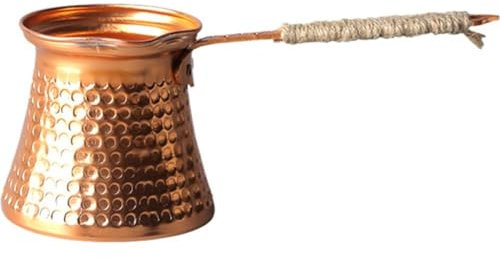 Turkish Coffee Pot, Greek Arabic Coffee Maker, Hammered Copper Coffee Cezve, Vintage Stovetop Coffee Maker with Handle